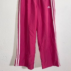 Pink adidas track pants